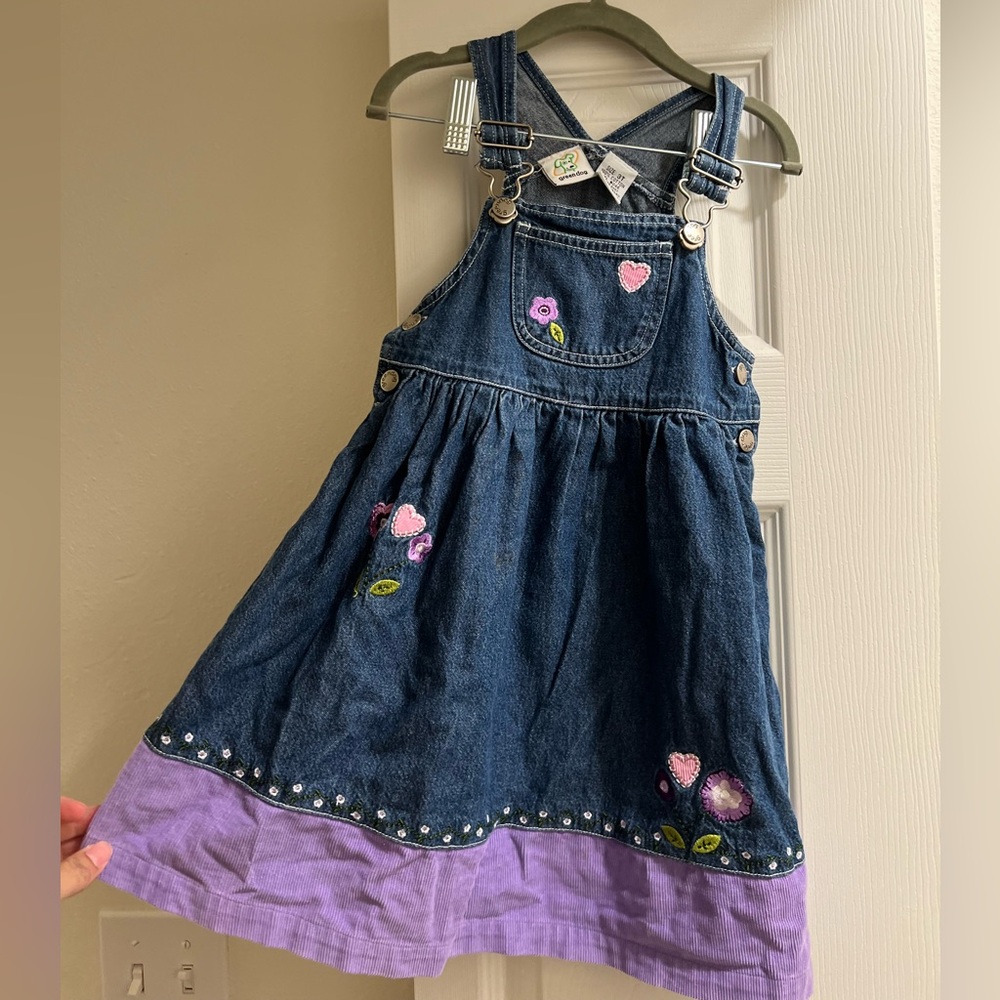 Greendog Denim Toddler Overall Dress